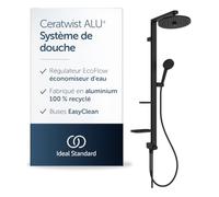 Ideal Standard Système de douche Alu+ BD585XG sans robinetterie Silk Noir