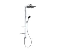 Ideal Standard CeraTwist ALU+ - Set de douche sans mitigeur, 26x26 cm, 2 jets, argent BE213SI