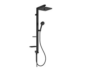 Ideal Standard CeraTwist ALU+ - Set de douche sans mitigeur, 26x26 cm, 2 jets, noir soyeux BE213XG