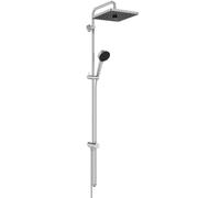 Ideal Standard Ceratwist T25+ Colonne de douche, Pommeau de douche à économie d'eau, compatible avec les raccords en surface ou les coudes de raccordement mural - Chrome (221x501x1119 mm)