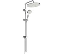 Ideal Standard Ceratwist T25 Colonne de douche, Pommeau de douche éco à économie d'eau, compatible avec les raccords en surface ou les coudes de raccordement mural, rond - Chrome (260x501x759 mm)