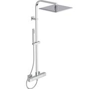 Ideal Standard Ensemble de douche thermostatique Ceratherm C100 30x30 cm Chrome A7542AA