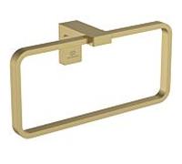 Ideal Standard Anneau porte-serviettes Conca T4502A2 carré, or brossé
