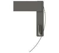 Ideal Standard Porte-rouleau de papier toilette Conca T4496A5 avec couvercle Gris magnétique