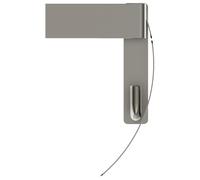 Ideal Standard - Porte-rouleau de papier Conca Cube T4496GN avec couvercle Carré Inox Silver Storm