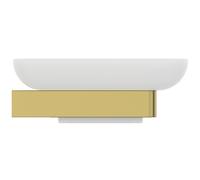 Ideal Standard Conca Cube porte-savon, en verre satiné, T4508A2, Couleur: Or brossÃ©