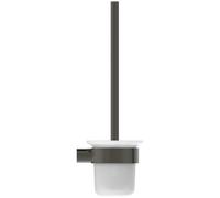 Ideal Standard Conca Ensemble brosse WC, en verre satiné, sans couvercle, T4495A5, Couleur: Gris magnétique