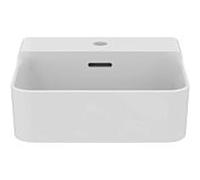 Ideal Standard Conca Lave-mains T3876MA 400x350mm, avec trop-plein, sol, trou robinetterie 2000 , blanc Idéal Plus