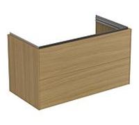 Ideal Standard Conca meuble sous vasque T4575Y6 100x50x55cm, 2 tiroirs, placage Eiche hell