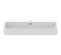 Ideal Standard Conca vasque T3832V1 avec trou pour robinetterie et trop-plein, poncé, 1000 x 450 x 165 mm, blanc soie