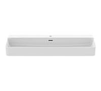Ideal Standard Conca vasque T3838V1 avec trou pour robinetterie et trop-plein, poncé, 1200 x 450 x 165 mm, blanc soie