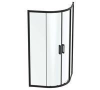 Ideal Standard Connect 2 - Cabine de douche 90x90 cm, noir / verre clair K9251V3