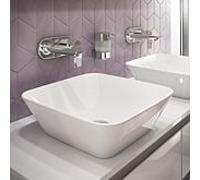 Ideal Standard Connect Air Vasque 400mm, carré, sans trou pour robinet, sans trop-plein, E0347MA, Couleur: Blanc avec Idéal Plus