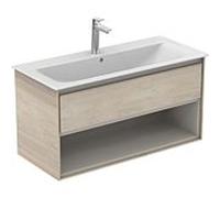 Ideal Standard Connect Air Ideal Standard E0828UK, décor pin clair / brun mat, 1 tiroir
