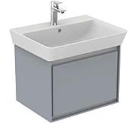 Ideal Standard Connect Air Ideal Standard E0846EQ, gris clair brillant / blanc mat, 1 tiroir