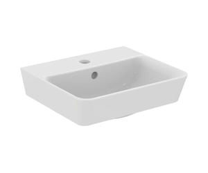 Ideal Standard Connect Air - Lave-main Cube, 40x35x16 cm avec un trou pour mitigeur, blanc E030701