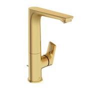 Ideal Standard Connect Air - Mitigeur de lavabo Slim avec bec orientable et vidage, Brushed Gold A7020A2