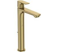 Ideal Standard Connect Air mitigeur lavabo A7026A2 base étendue, Blue start, projection 150mm, avec garniture de vidage , or brossé