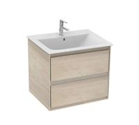 Ideal Standard Connect Air - Petite armoire sous lavabo, 60x44x52 cm, décor : bois clair/brun clair mat E0818UK