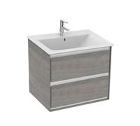 Ideal Standard Connect Air - Petite armoire sous lavabo, 60x44x52 cm, décor : chêne gris/blanc mat E0818PS