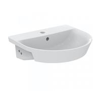 Ideal Standard Connect Air Ideal Standard semi-encastrée E0358MA 50x45cm, avec trou pour robinetterie et trop-plein, blanc Ideal Plus