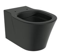 Ideal Standard Connect Air WC suspendu à à fond creux, RimLS+ sans bord, E2288V3, Couleur: Noir Mat