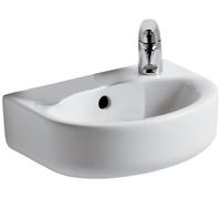 Ideal Standard Lavabo Connect Arc 35 x 26 cm 1 ouverture pour mitigeur avec déversoir blanc E791301