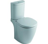 Ideal Standard CONNECT ARC Pack WC Prêt à poser Blanc, Cuvette, Abattant Simple, Réservoir forme Arrondie certifié NF, Chasse 3/6L, Sortie Horizontale, Kit fixations, Alimentation Latérale E716001
