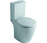 Ideal Standard CONNECT CUBE Pack WC Prêt à poser Blanc, Cuvette, Abattant Frein de Chute, Réservoir fin, Chasse 3/6L, Sortie Horizontale, Kit fixations fourni, Alimentation Latérale E717001