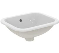 Ideal Standard Lavabo Connect E505501 encastré 42x35 cm rectangulaire blanc, sans trou, trop-plein