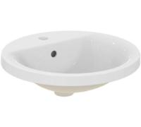 Ideal Standard Connect lavabo 48x48 cm ronde encastrée blanc brillant E504201