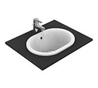 Ideal Standard Connect vasque à encastrer E5045MA 48 x 35 cm, blanc Ideal Plus, ovale, avec trop-plein