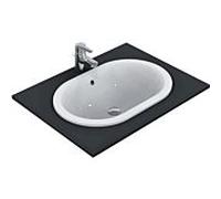 Ideal Standard Connect vasque à encastrer E5049MA 62 x 41 cm, blanc Ideal Plus, ovale, avec trop-plein