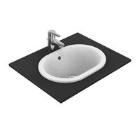 Ideal Standard Lavabo encastrable Connect E504501 ovale 48x35 cm sans trou, trop-plein blanc