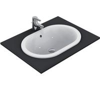 Ideal Standard - Vasque encastrable Connect E504901 ovale 62x41 cm sans trou trop-plein blanc