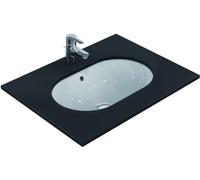 Ideal Standard Connect - Lavabo pour installation sous plaque, 62x41 cm, avec déversoir, blanc E505001