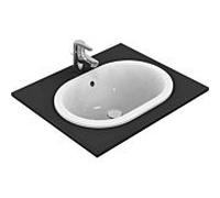 Ideal Standard Connect bassin encastré E504701 55 x 38 cm, blanc, ovale, sans trou de robinetterie, avec trop - plein