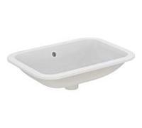 Ideal Standard Connect vasque à encastrer E505901 rectangulaire , sans trou pour robinetterie, avec trop-plein, 58 x 41 cm, blanc