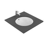Ideal Standard Lavabo Connect E505401 sous-plan rond 40,5x40,5 cm blanc, sans trou, trop-plein