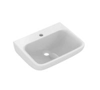 Ideal Standard Contour 21+ - Lave-mains 50x48 cm, sans trop-plein, trou pour robinetterie, SmartGuard+, blanc E1603HY