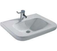 Ideal Standard Contour 21 Plan de toilette sans barrière, 600mm, 1 trou de robinet, sans trop-plein, blanc, E512301