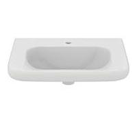 Ideal Standard Contour 21 S253301 accessible en fauteuil roulant, 65 x 55,5 cm, avec trou pour robinet, sans trop-plein, blanc