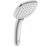 Ideal Standard - Douchette à main Idealrain Cube, pommeau de douche carré à économie d'eau, filetage de raccordement standard, 10x10 cm, buses EasyClean, chromé
