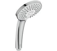 Ideal Standard - Douchette multifonction Idealrain, pommeau de douche à économie d'eau avec 3 modes de jet (pluie, averse et massage), buses EasyClean, Ø 10 cm, chromé