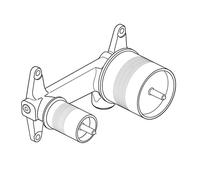 Ideal Standard Élément à encastrer 1 pour robinetterie de lavabo murale, A5948NU,