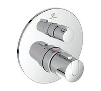 Ideal Standard Ensemble Thermostatique de Douche Rond Corps et Façade à encastrer 1 Sortie Finition Chrome A5813AA
