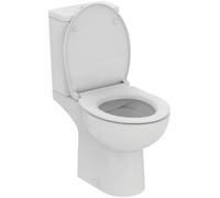 Ideal Standard Eurovit+ - WC à poser avec abattant SoftClose, évacuation Vario, remplissage par le bas, RimLS+, blanc W007501