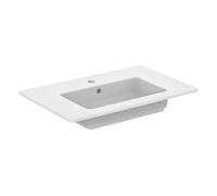 Ideal Standard Eurovit - Lavabo 55 x 45 cm, avec trop-plein, trou de robinetterie, blanc E053501
