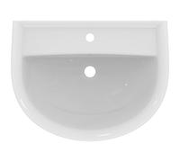 Ideal Standard – Lavabo Eurovit 65x50 cm avec trop-plein et trou pour robinetterie blanc W332201
