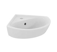 Ideal Standard Eurovit - Lave-mains d'angle, 48x35 cm, avec trop-plein, trou pour robinetterie , blanc E872701